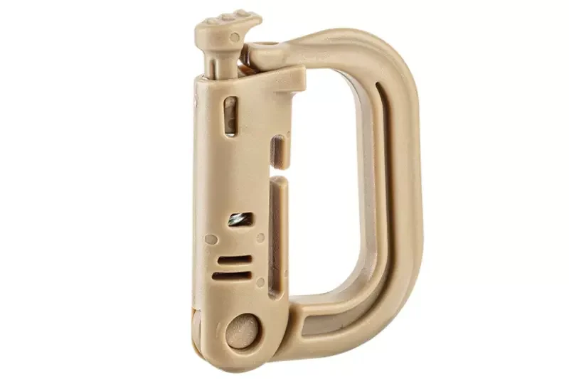 Mosquetón D-Ring MOLLE Tan TOE
