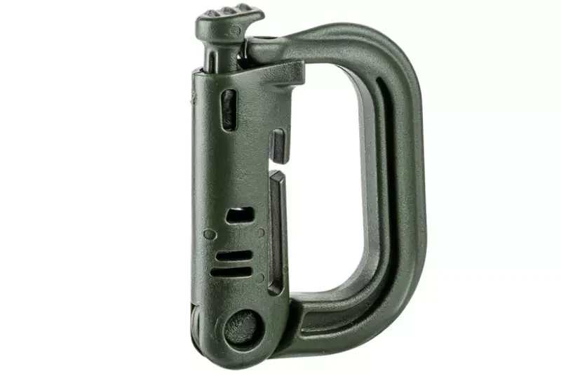 Mosquetón D-Ring MOLLE Verde OD TOE