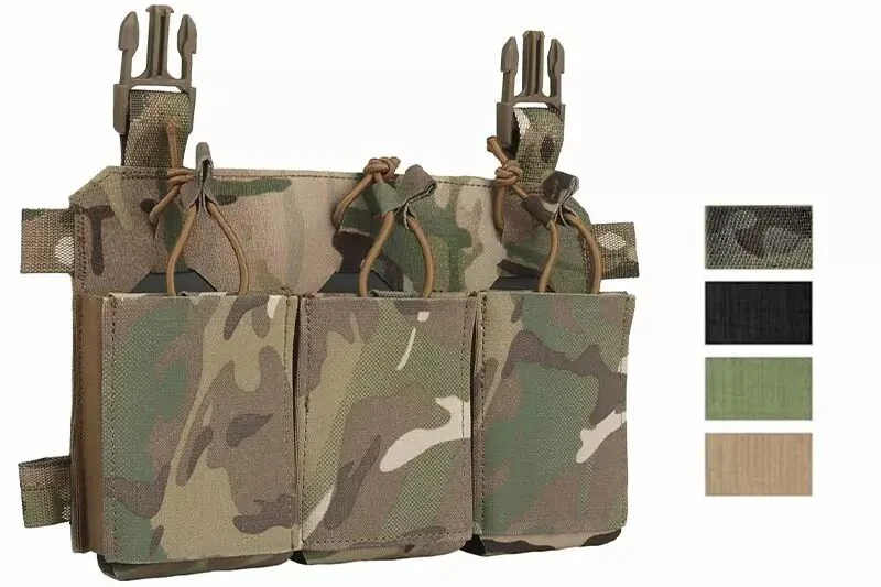 Panel Frontal Velcro Multiusos 5.56 Triple Mag WOSPORT
