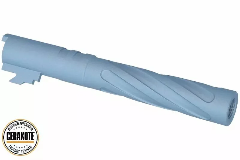 Cañón Exterior Tornado Inoxidable Cerakote Azul Hi-Capa 5.1 GBB Marui 5KU
