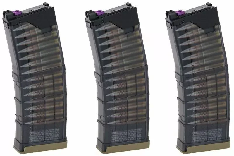 Pack 3 Cargador 35 cartuchos .300BLK FDE GBBR MWS Sistema Lancer T8 SP