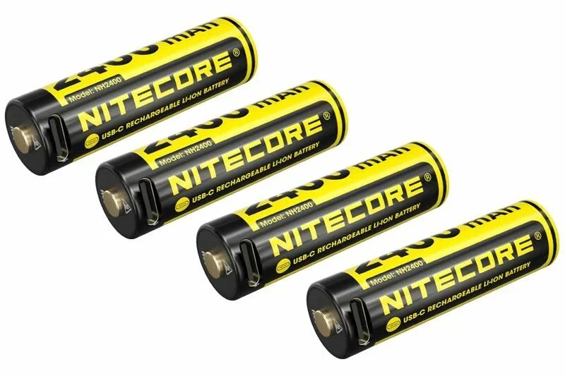 Juego de 4 pilas recargables 2400 mAh AA NH2400 Nitecore