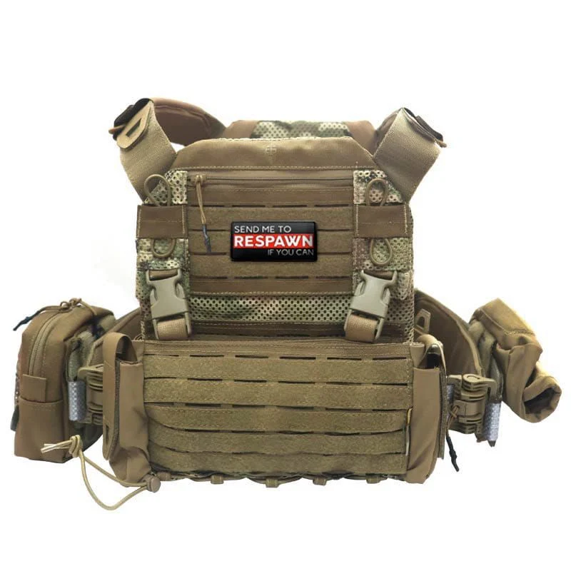 Pack Chaleco Porta Placas Ragnar Valhalla System Simplemente airsoft coyote/Multicam