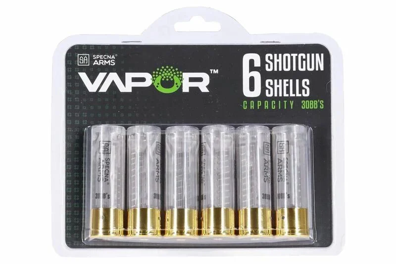 Paquete de 6 cartuchos de 30 bolas para escopeta réplica VAPOR Specna Arms