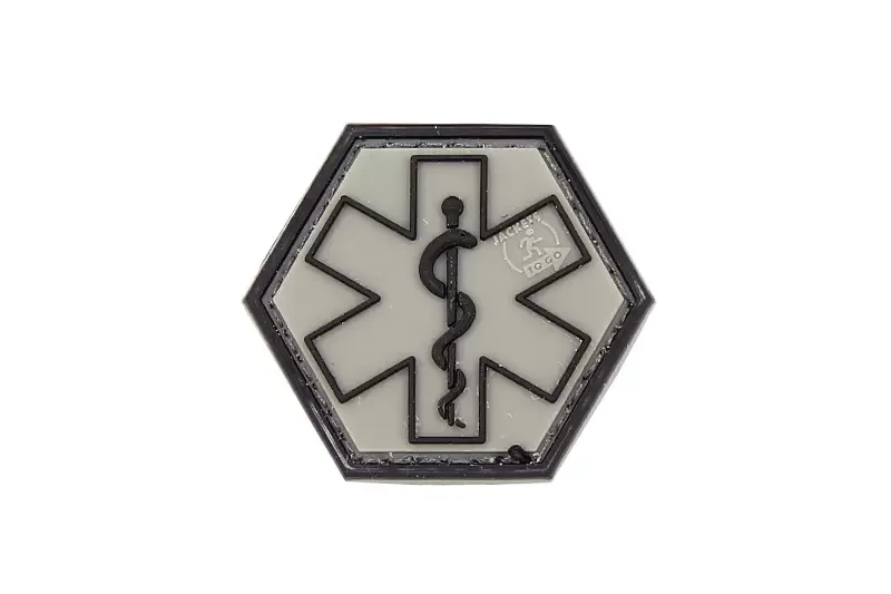 Parche PVC Paramédico Hexágono Ranger Verde JTG