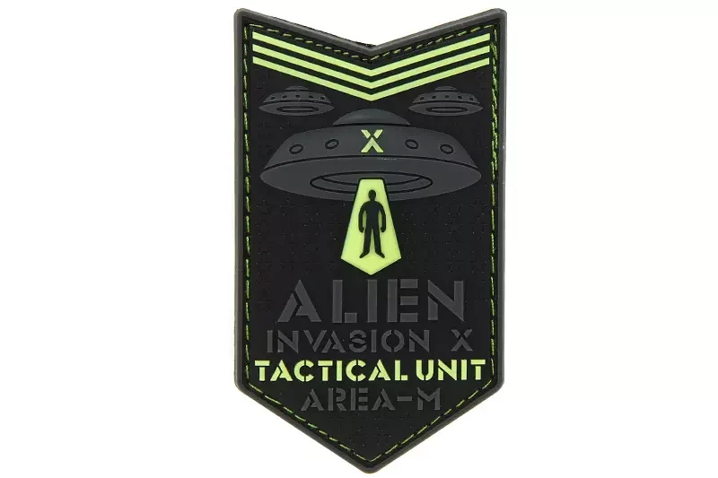 Parche JTG fluorescente de la Unidad Táctica Alien Invasion