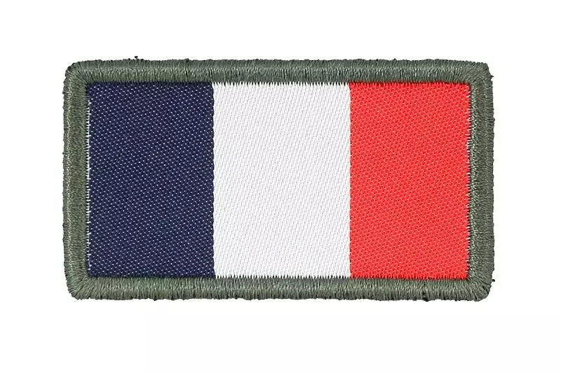 Parche de alta visibilidad con la bandera francesa bordada Equipamiento A10
