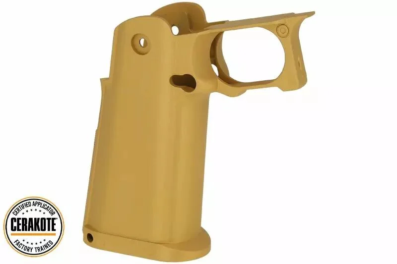 Pistol Grip Custom Gold Cerakote para Hi-Capa GBB Tokyo Marui COWCOW