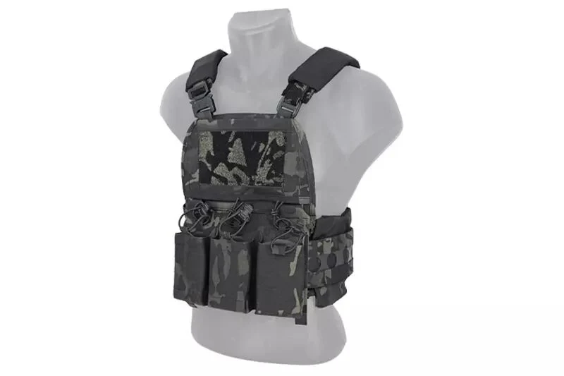 Chaleco Táctico Porta Placas V5 Multicam Negro WOSPORT
