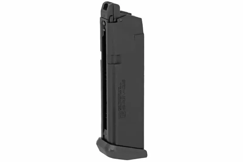 SAM Cargador de gas de 25 bolas Tipo negro G17 Gen4 GBB Marui PTS