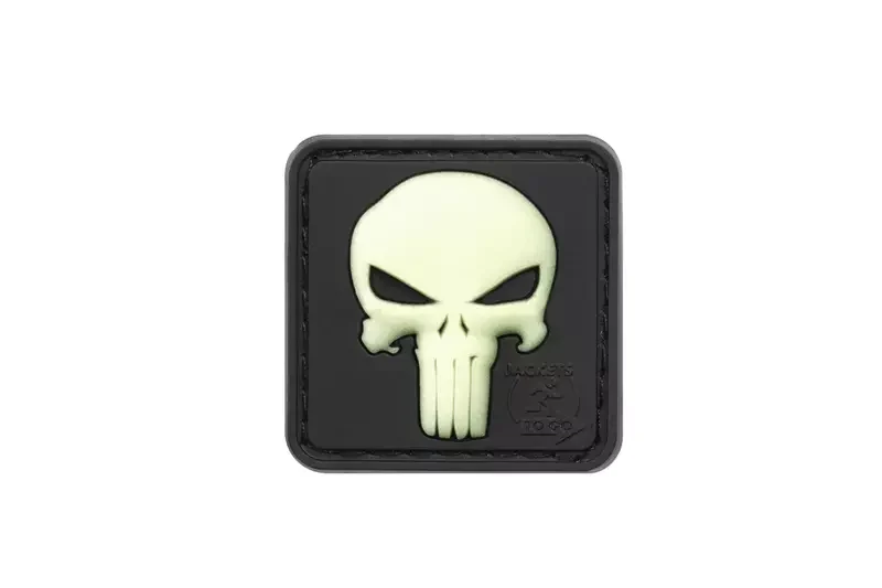 Parche PVC Punisher Fosforescente JTG