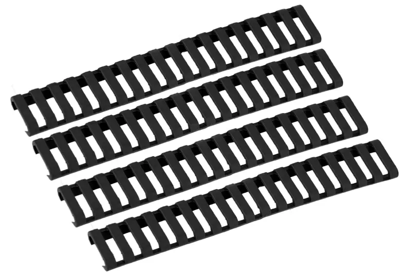 Rail cover set type B for picatinny rail Black Emerson