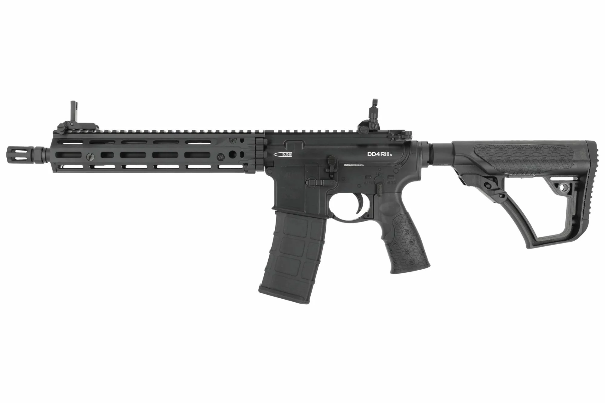 Réplica DD4 RIII 10.5" Daniel Defense Black Golden Eagle GBBR