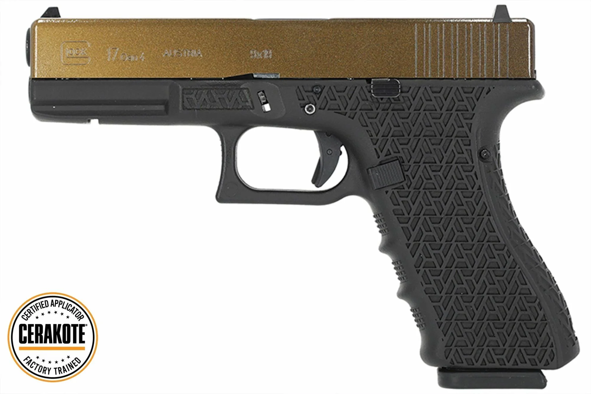 Réplica de Glock 17 Gen4 VFC / UMAREX Gas "Gold to Bronze" Cerakote gradient