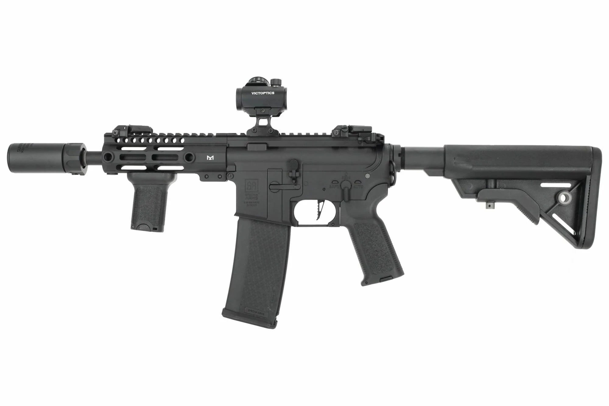 Réplica M4 Negra MK73 Corta DSG Aster Custom