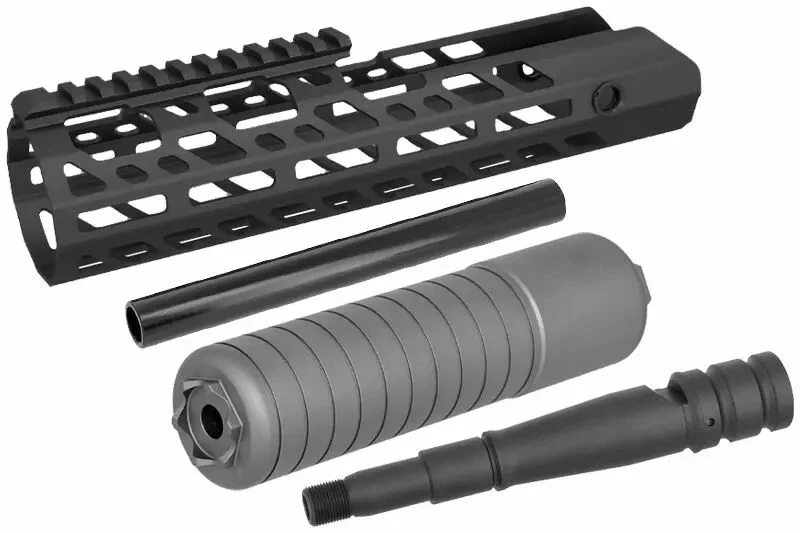 Set de guardamanos 10" SUR300 con silenciador y cañón exterior 6,75" MCX Virtus Airsoft Artisan