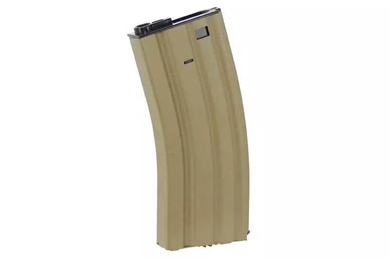 Cargador metálico Tan Hi-cap de 300 cartuchos para M4 Specna Arms
