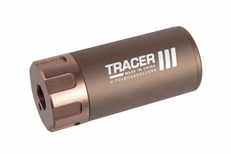 Silenciador Tracer Flash 3.5" 14mm CCW Tan WOSPORT