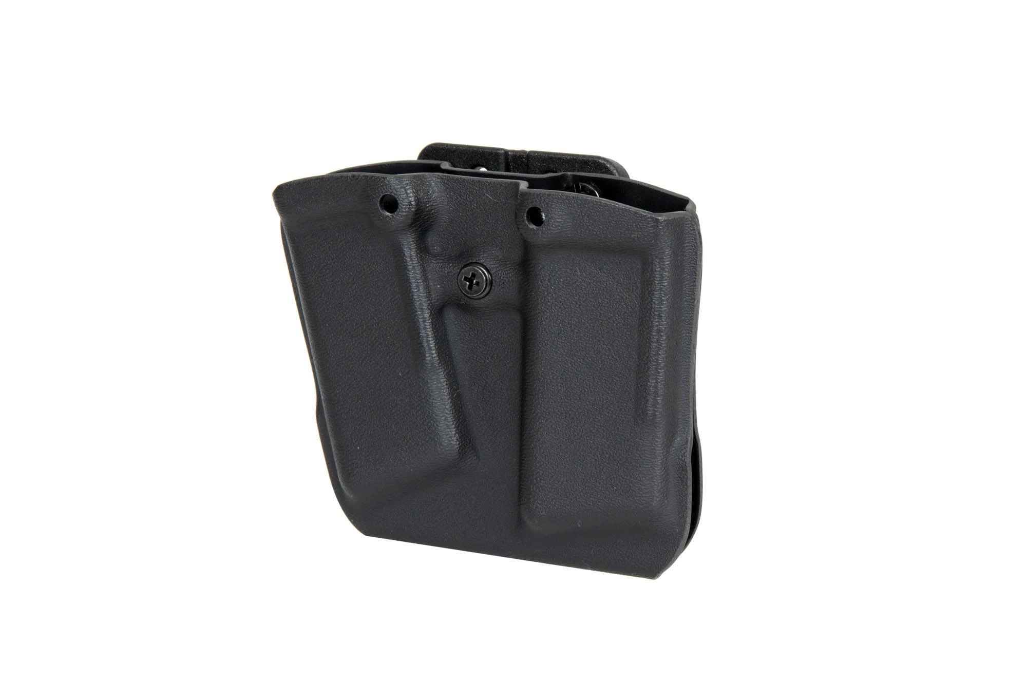 Kydex bolsa para 2 cargadores Glock - negro