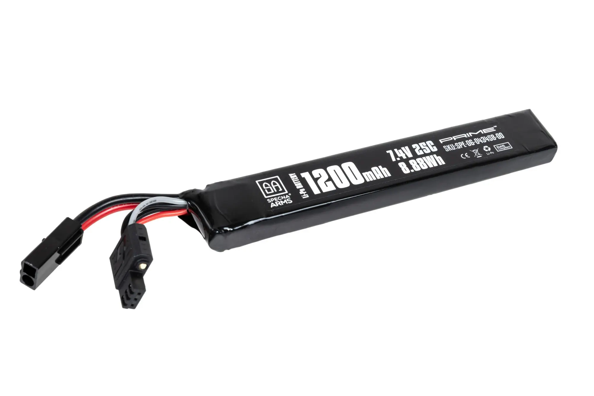 Acumulador Li-Po Specna Arms x Gens Ace 1200 mAh 25C 7.4V Tamiya mini G-Tech