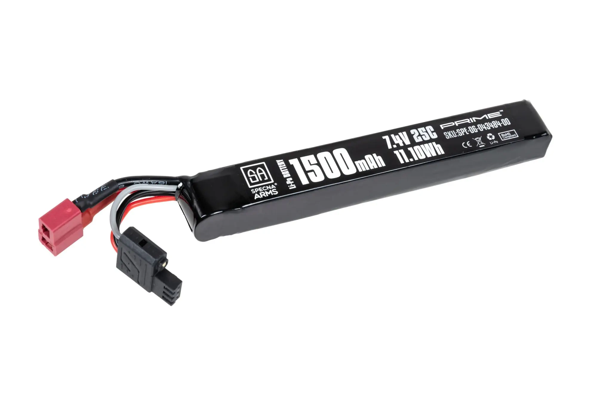 Acumulador Li-Po Specna Arms x Gens Ace 1500 mAh 25C 2S1P 7.4V T-Deans G-Tech