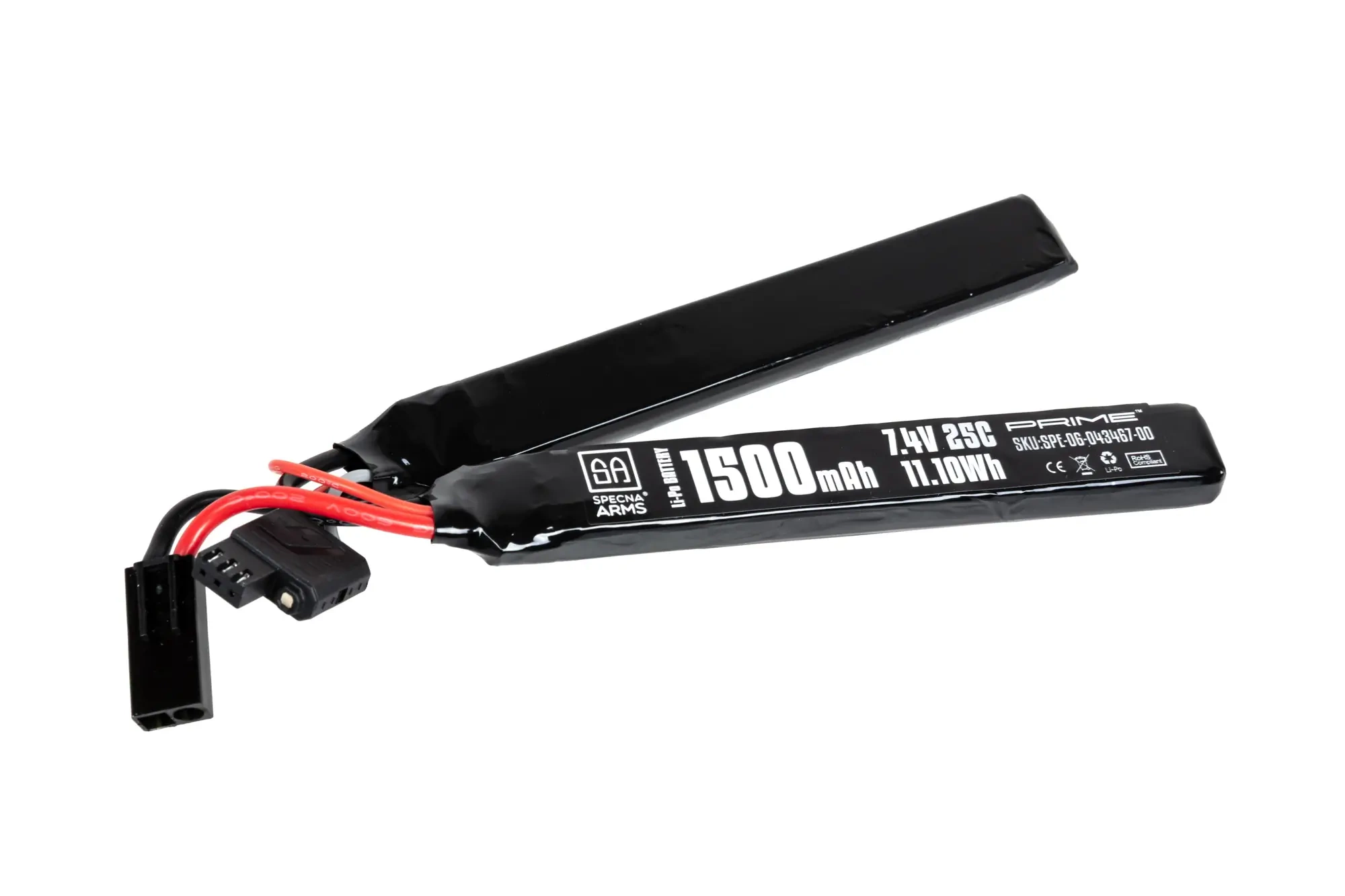 Acumulador Li-Po Specna Arms x Gens Ace 1500 mAh 25C de 2 módulos 2S1P 7.4V Tamiya mini G-Tech