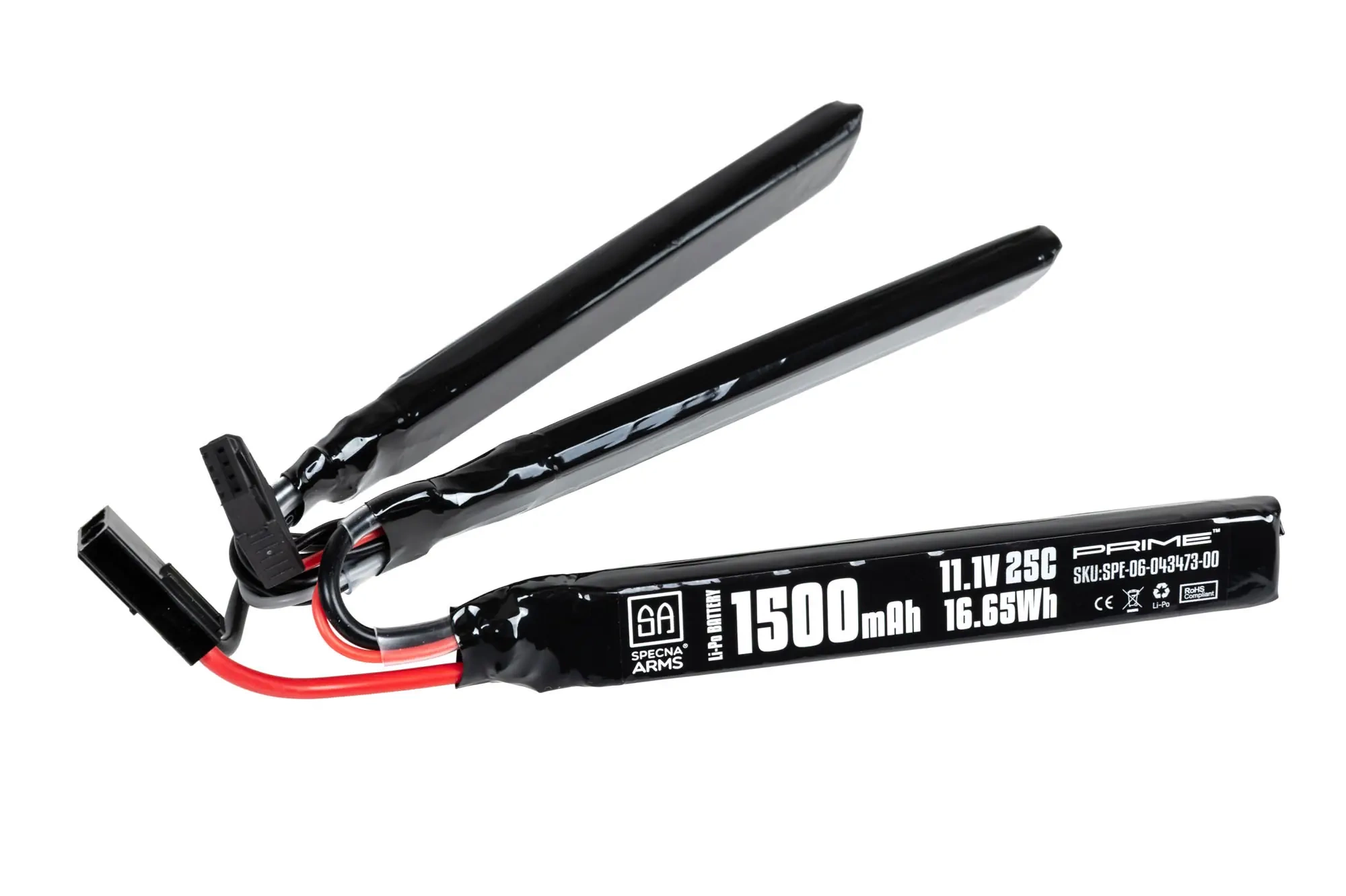 Acumulador Li-Po Specna Arms x Gens Ace 1500 mAh 25C de 3 módulos 11.1V Tamiya mini G-Tech