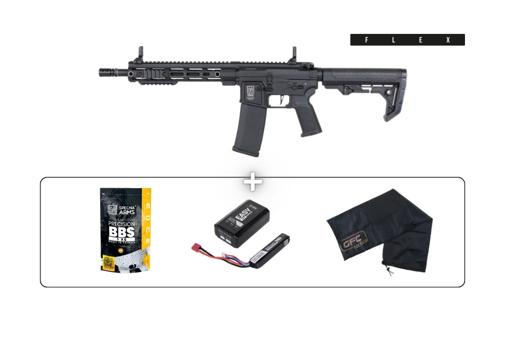 Airsoft Starter Pack – SA-F05-RL FLEX BLDC – Black
