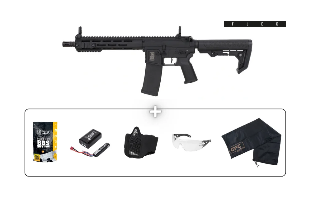 Airsoft Starter Pack – SA-F14 FLEX – Black