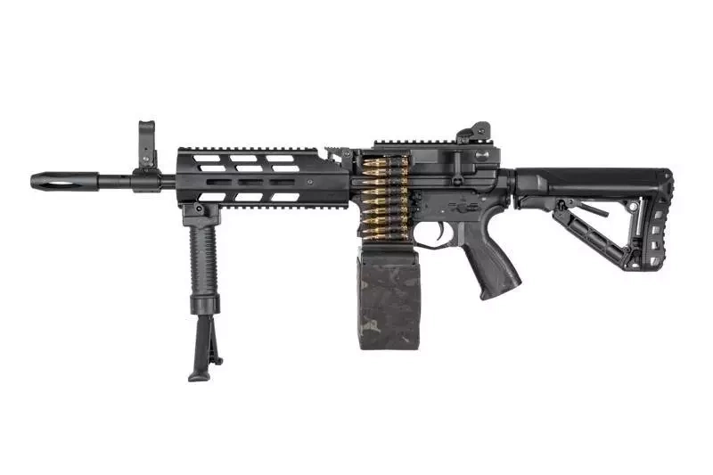 Ametralladora G&G airsoft CM16 LMG Stealth Negro (OUTLET)