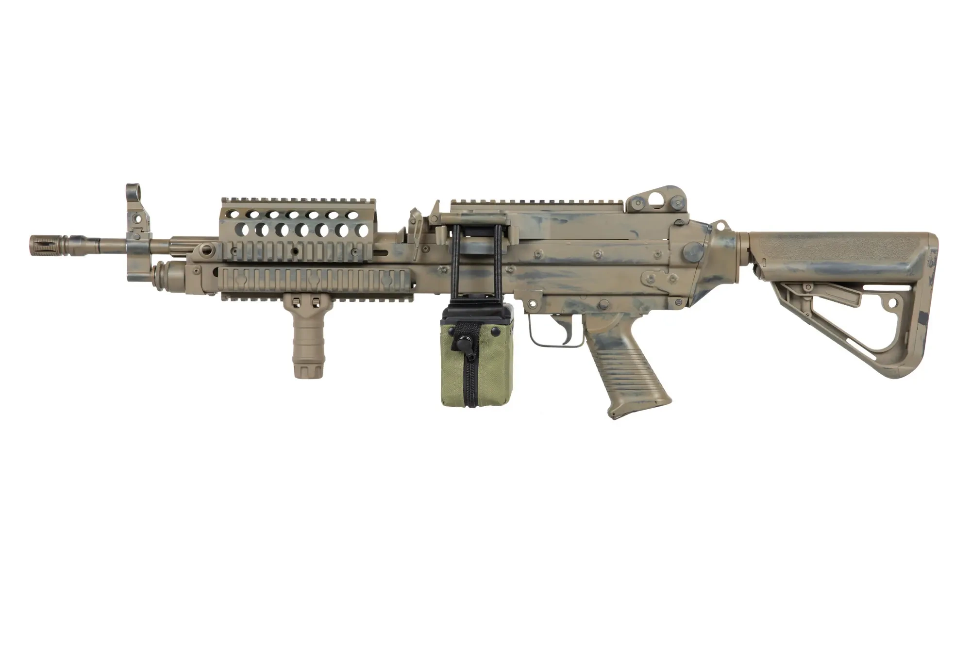 Ametralladora airsoft A&K MK 46 MOD 0 Battleworn Flat Dark Earth