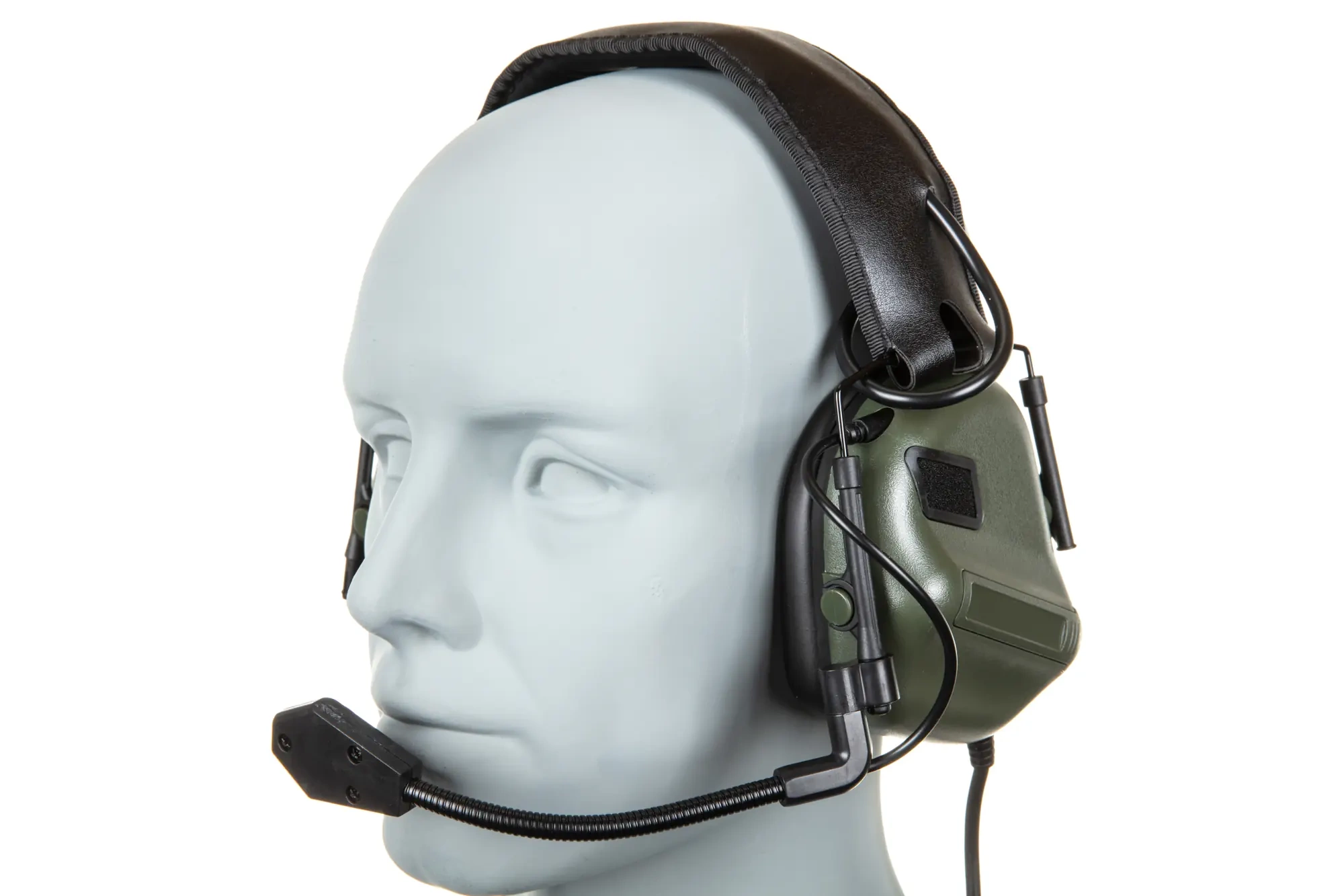 Auriculares tácticos Wosport HD-08 Gen. 5 Oliva