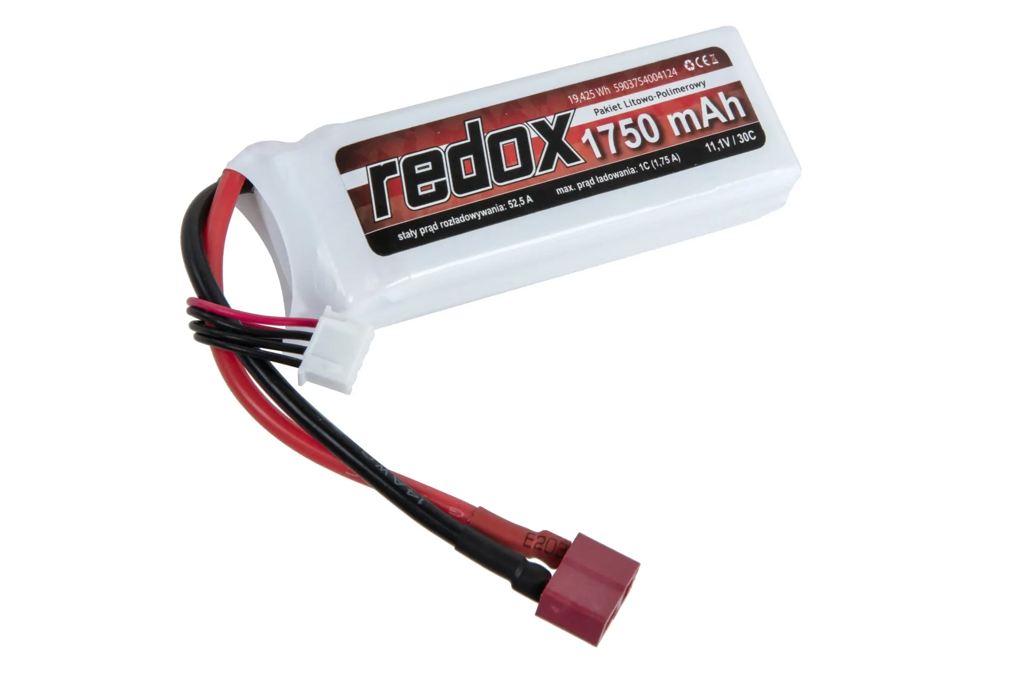 Batería Li-Po Redox 1750 mAh 11,1 V 30C SC Dean