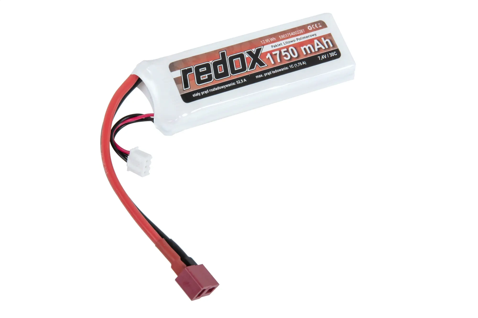 Batería Li-Po Redox 1750 mAh 7.4 30C SC Dean