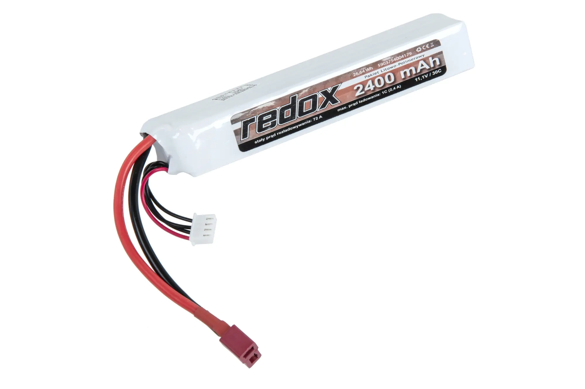 Batería Li-Po Redox 2400 mAh 11.1V 30C SC Dean