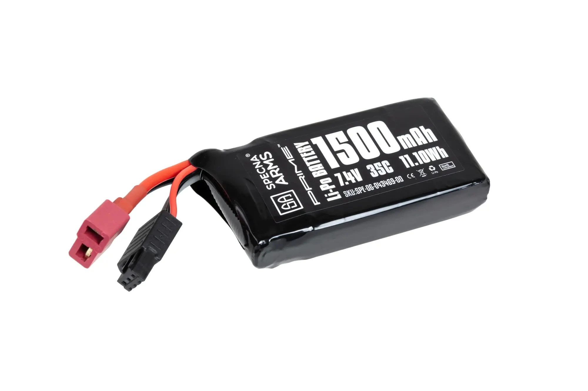 Batería Li-Po Specna Arms x Gens Ace 1500 mAh 35C PEQ 7.4V T-Deans G-Tech