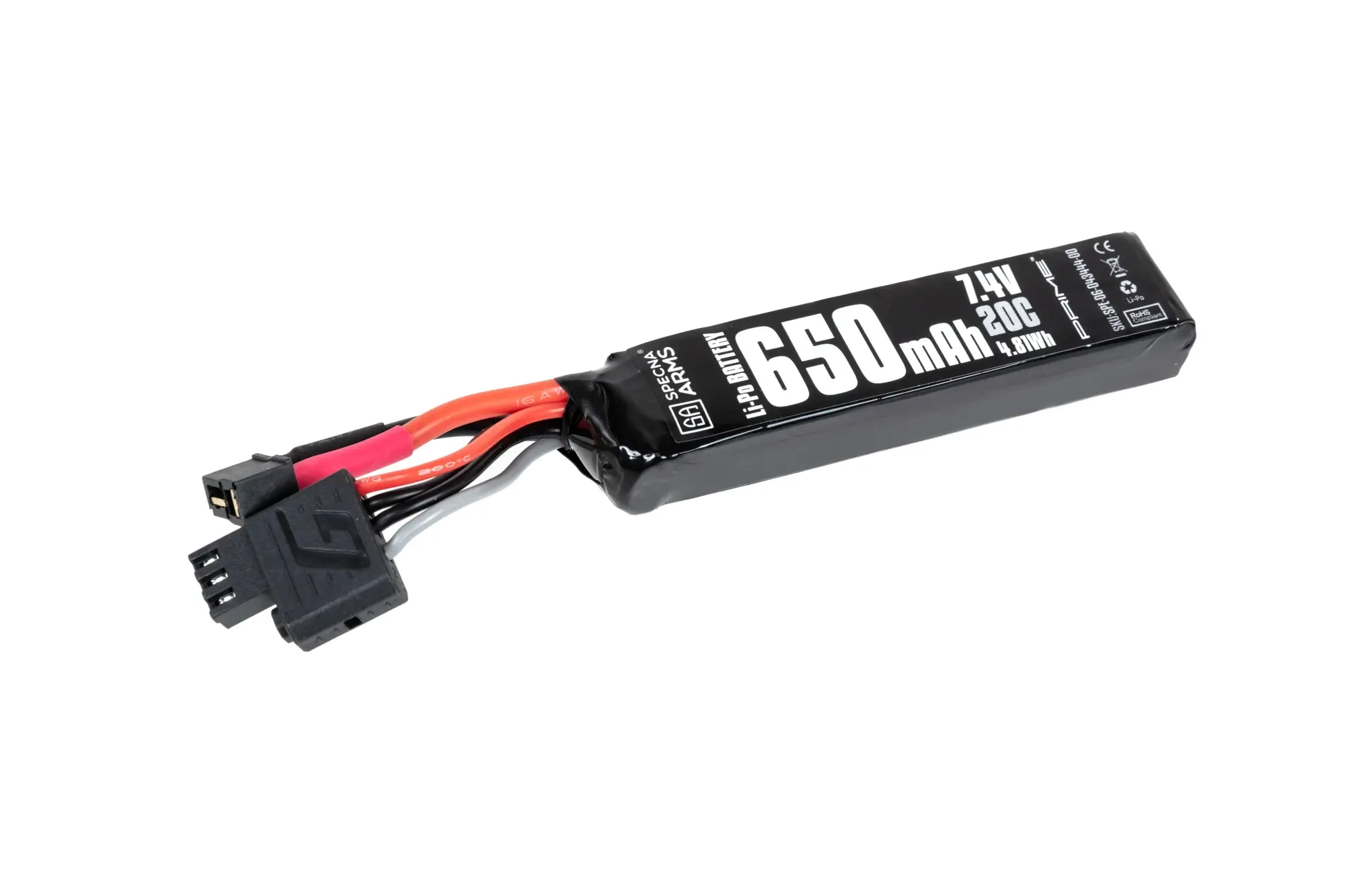 Batería Li-Po Specna Arms x Gens Ace 650 mAh 20C 7,4V T-Deans mini G-Tech