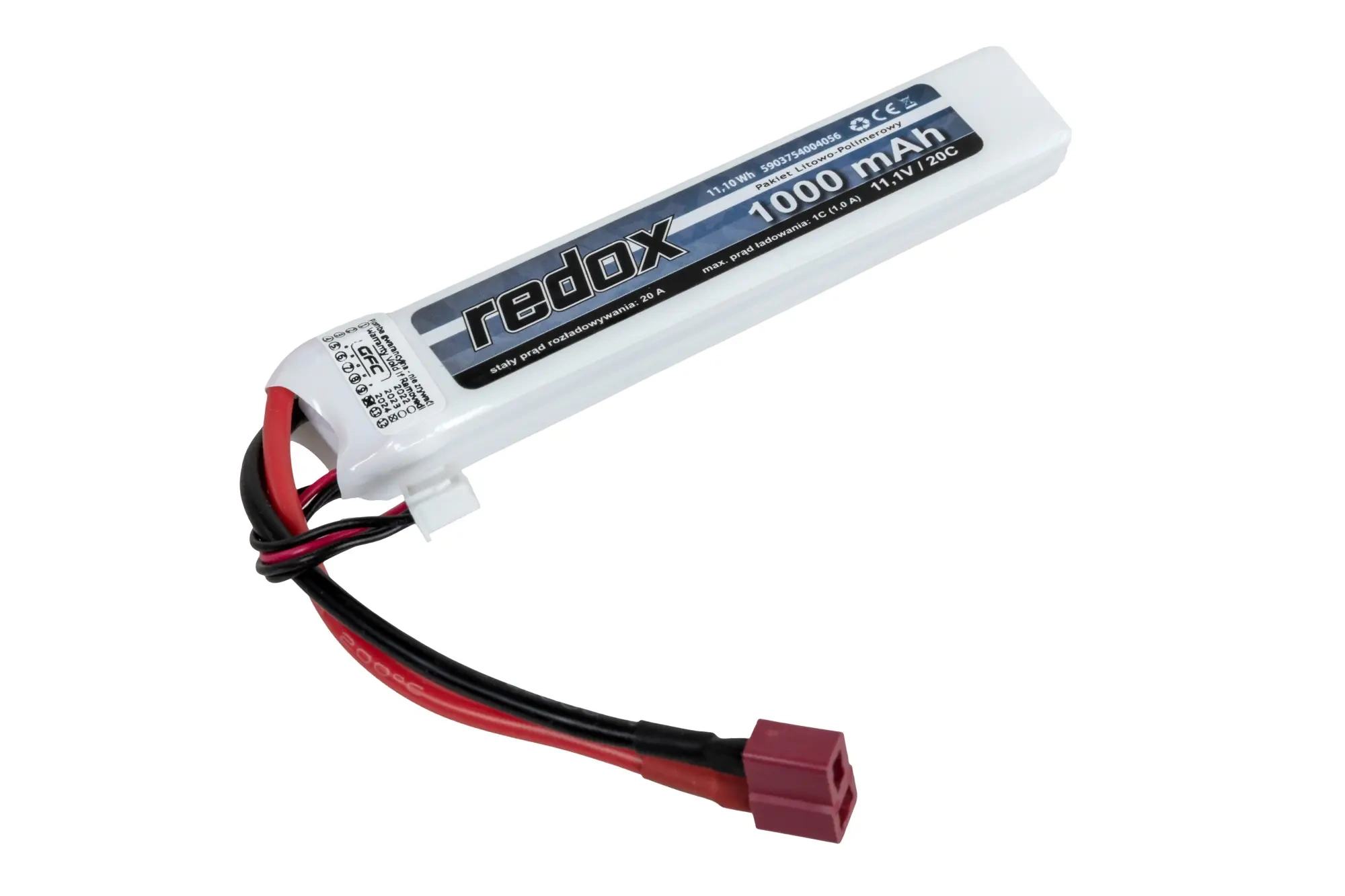 Batería Redox 1000 mAh 11,1 V 20C Dean LiPo