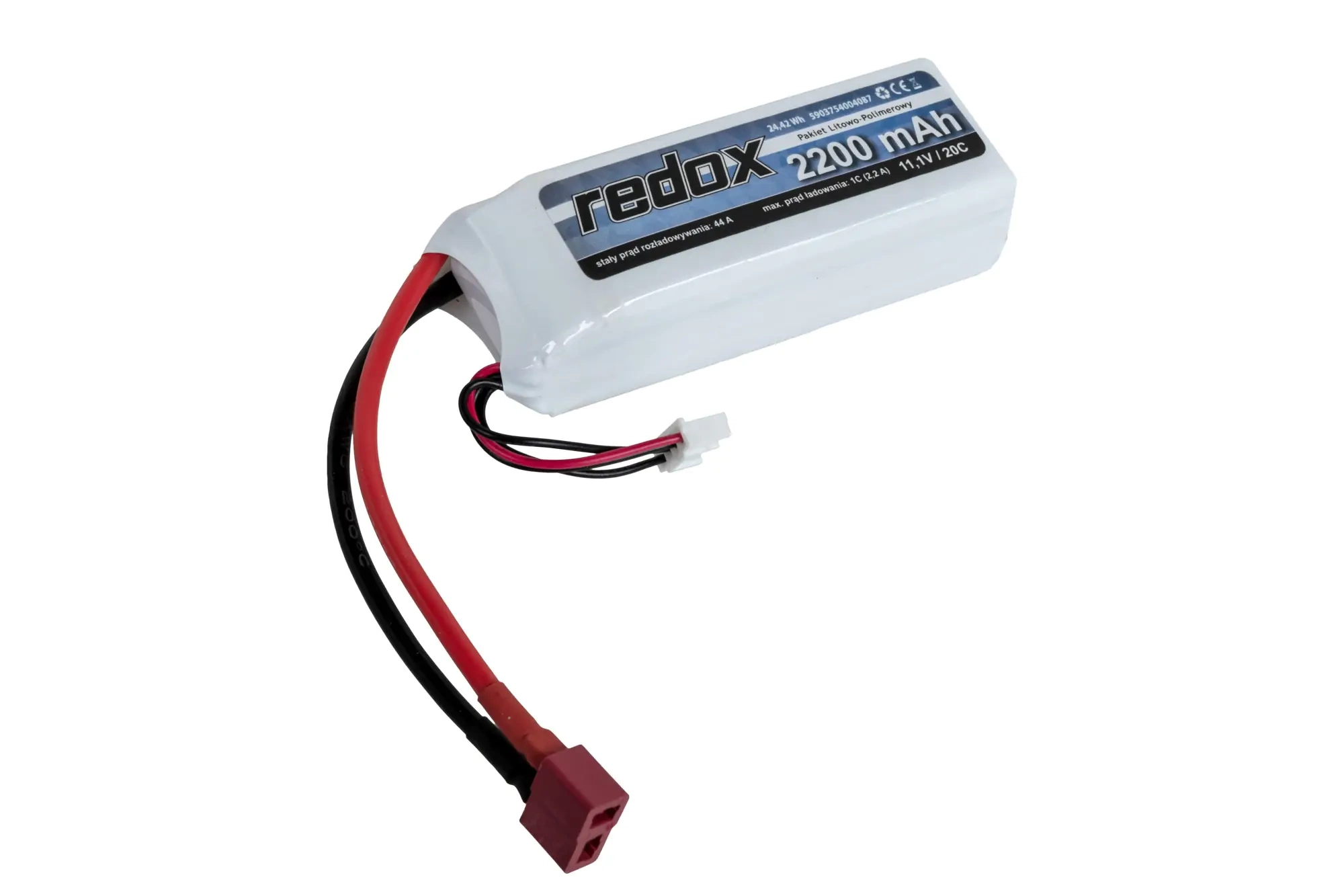 Batería Redox 2200 mAh 11.1V 20C SC Dean LiPo