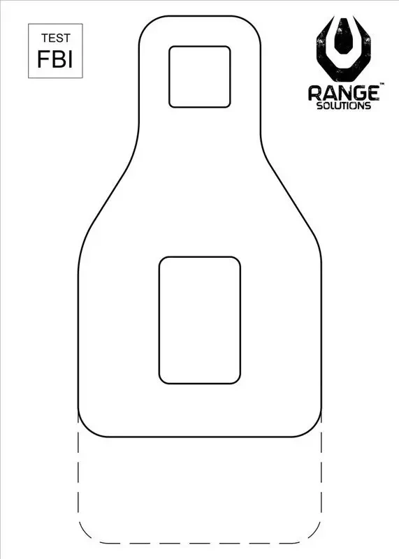 Blancos de tiro FBI Test 50pcs