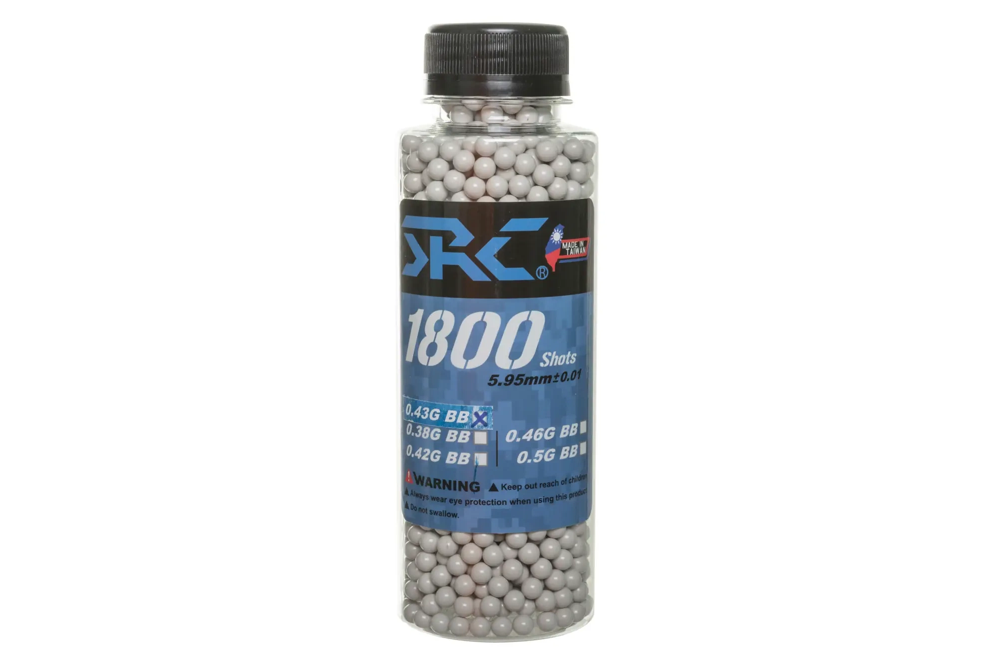 Bolas SRC 0,43 g frasco 1800 unid. Blanco