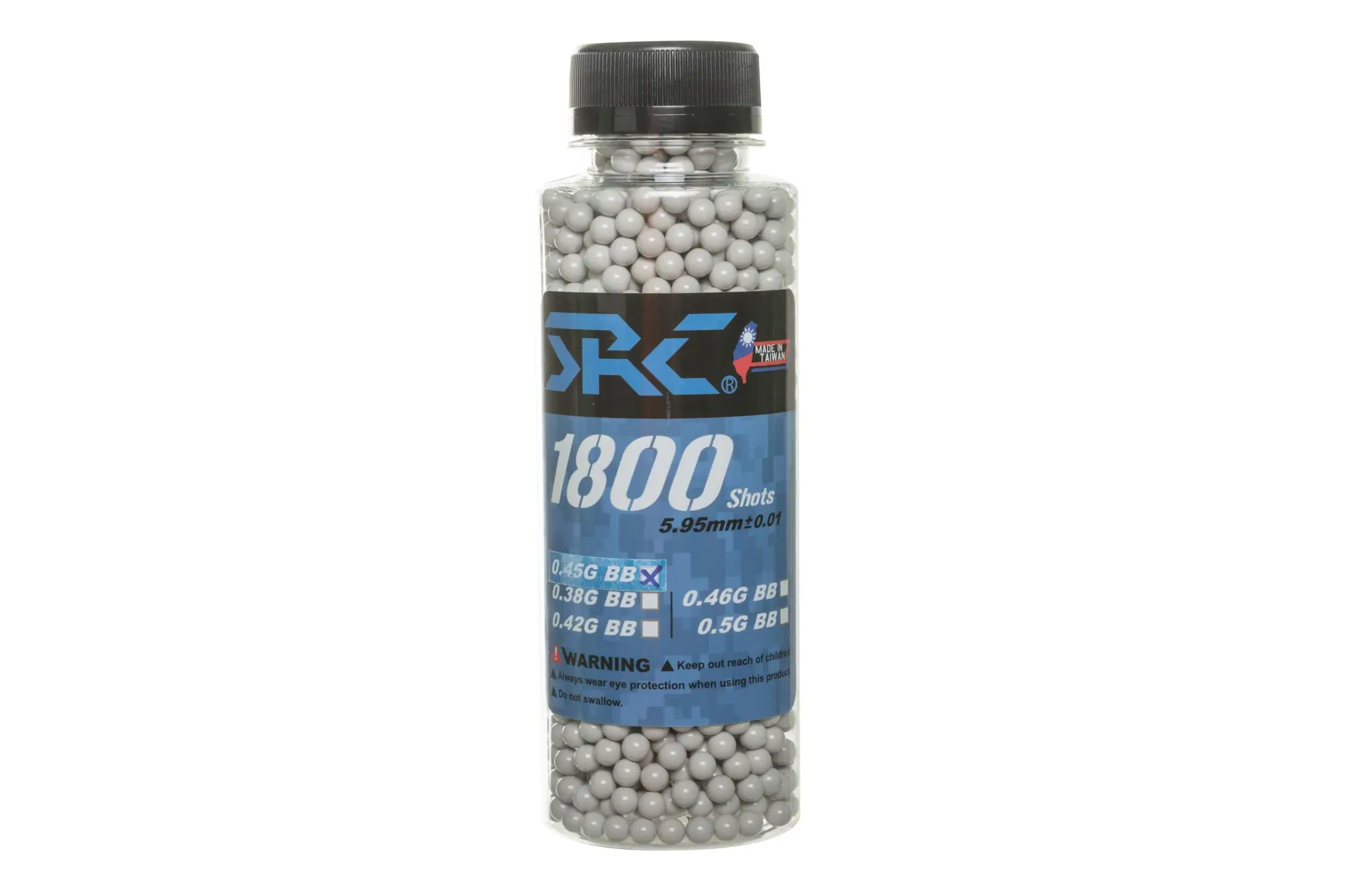Bolas SRC 0,45 g frasco 1800 unid. Blanco