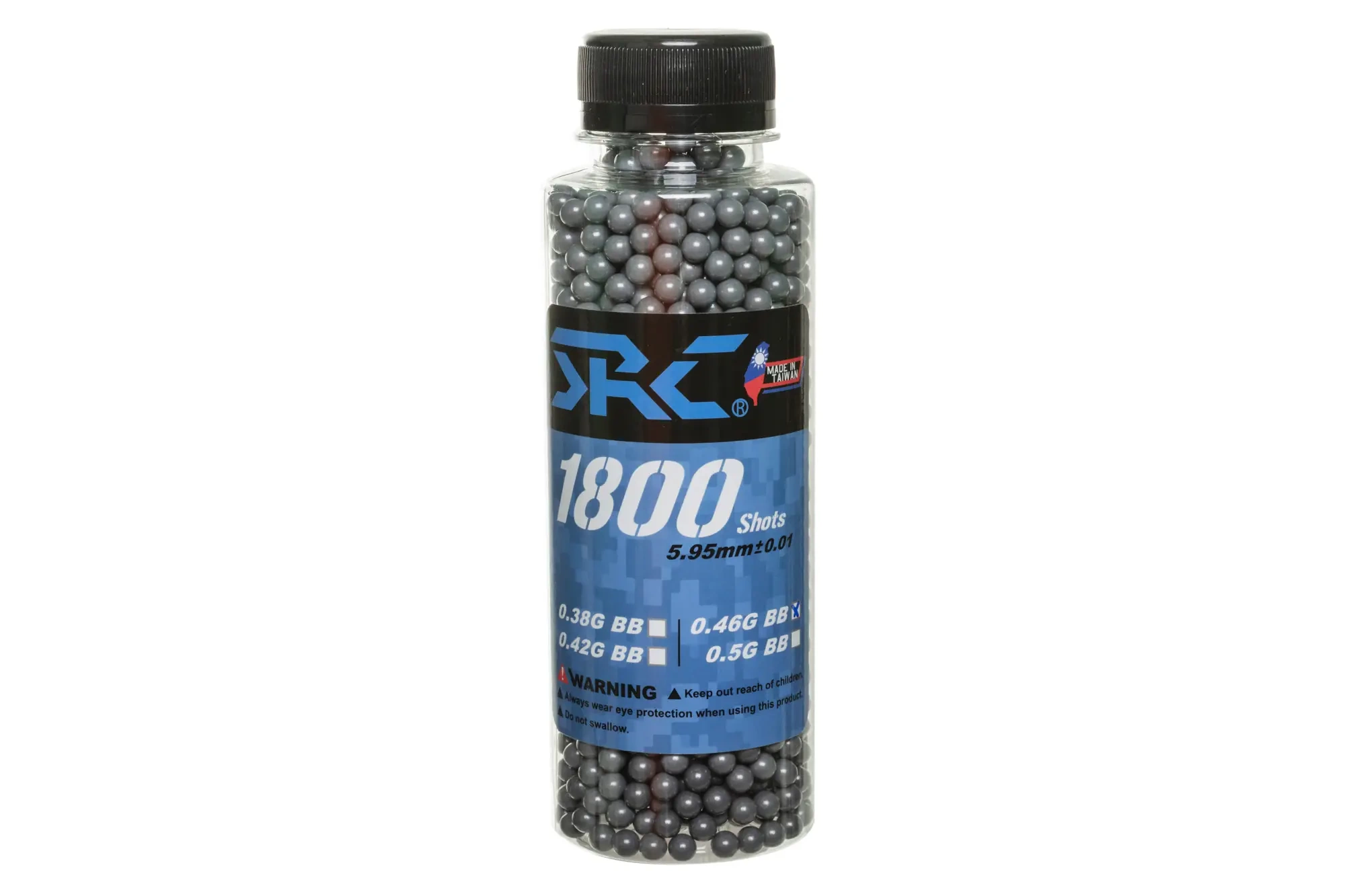 Bolas SRC 0,46 g frasco 1800 uds Gris