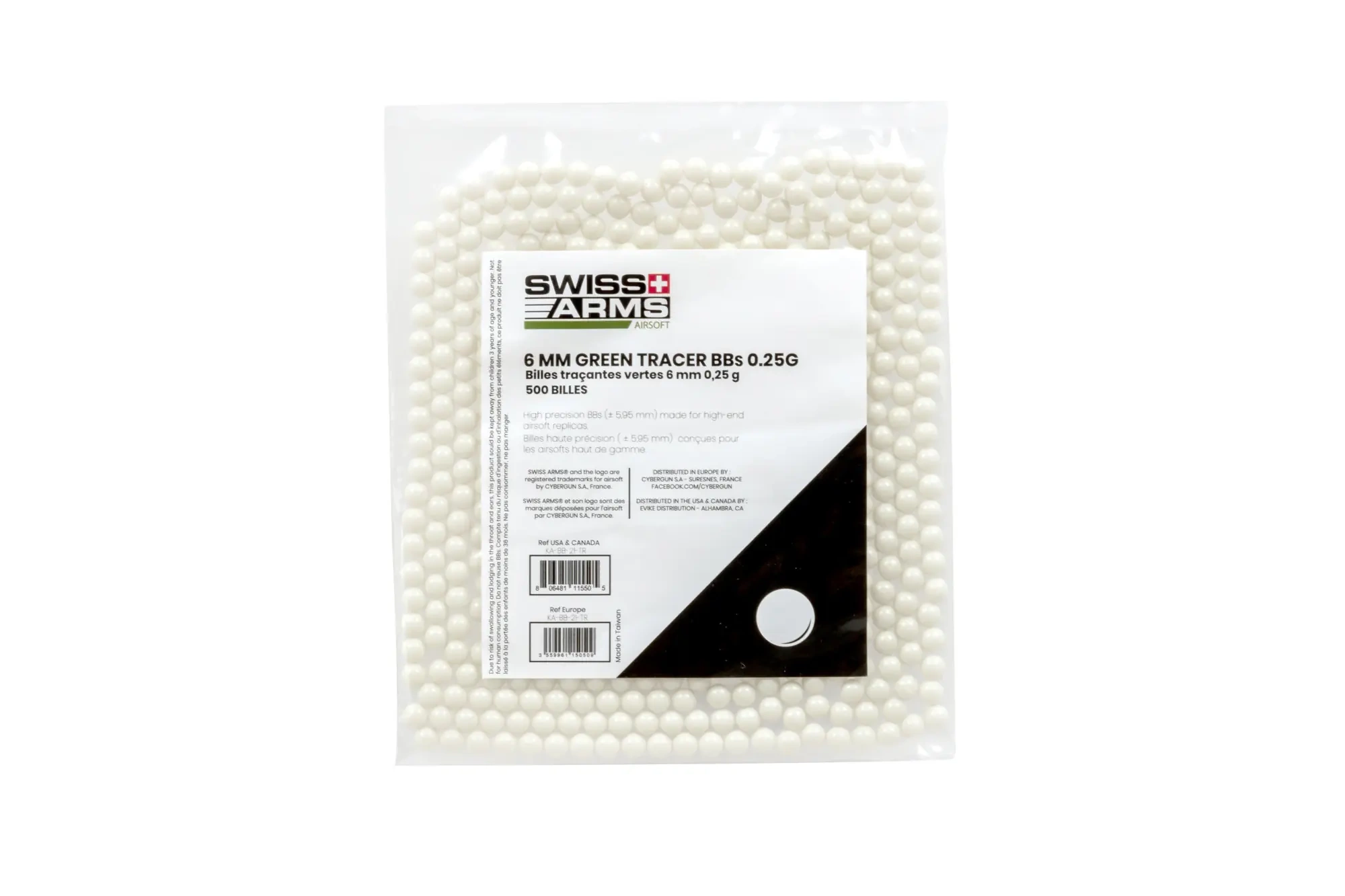 Bolas Tracer Swiss Arms 0,25g 500 unid. red dotde