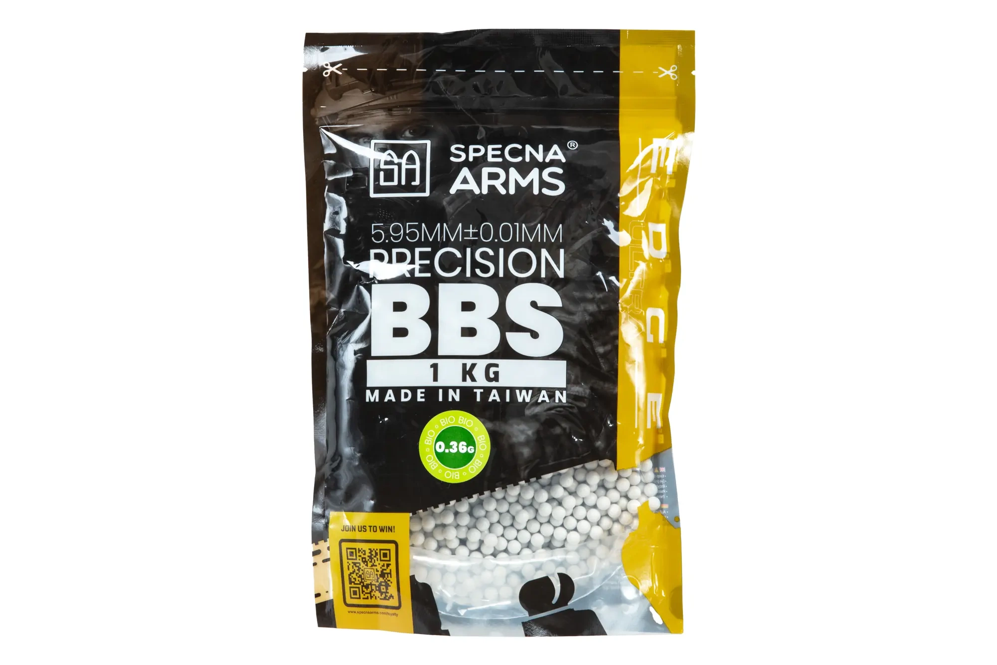 Bolas de airsoft Precisión 0,36g Specna Arms EDGE ULTRA™ BIO 1 kg Blanco