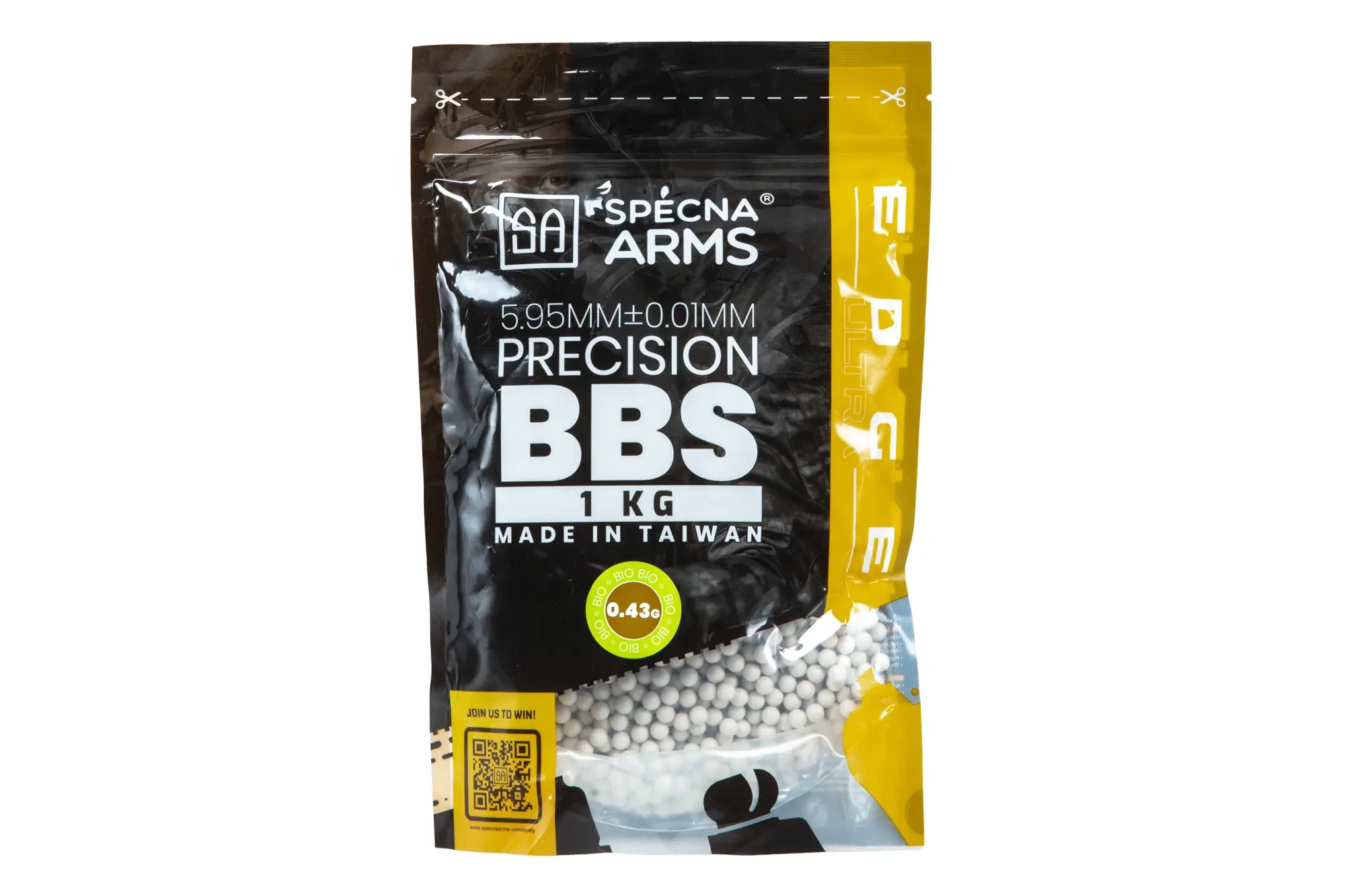 Bolas de airsoft Precisión 0,43g Specna Arms EDGE ULTRA™ BIO 1 kg Blanco