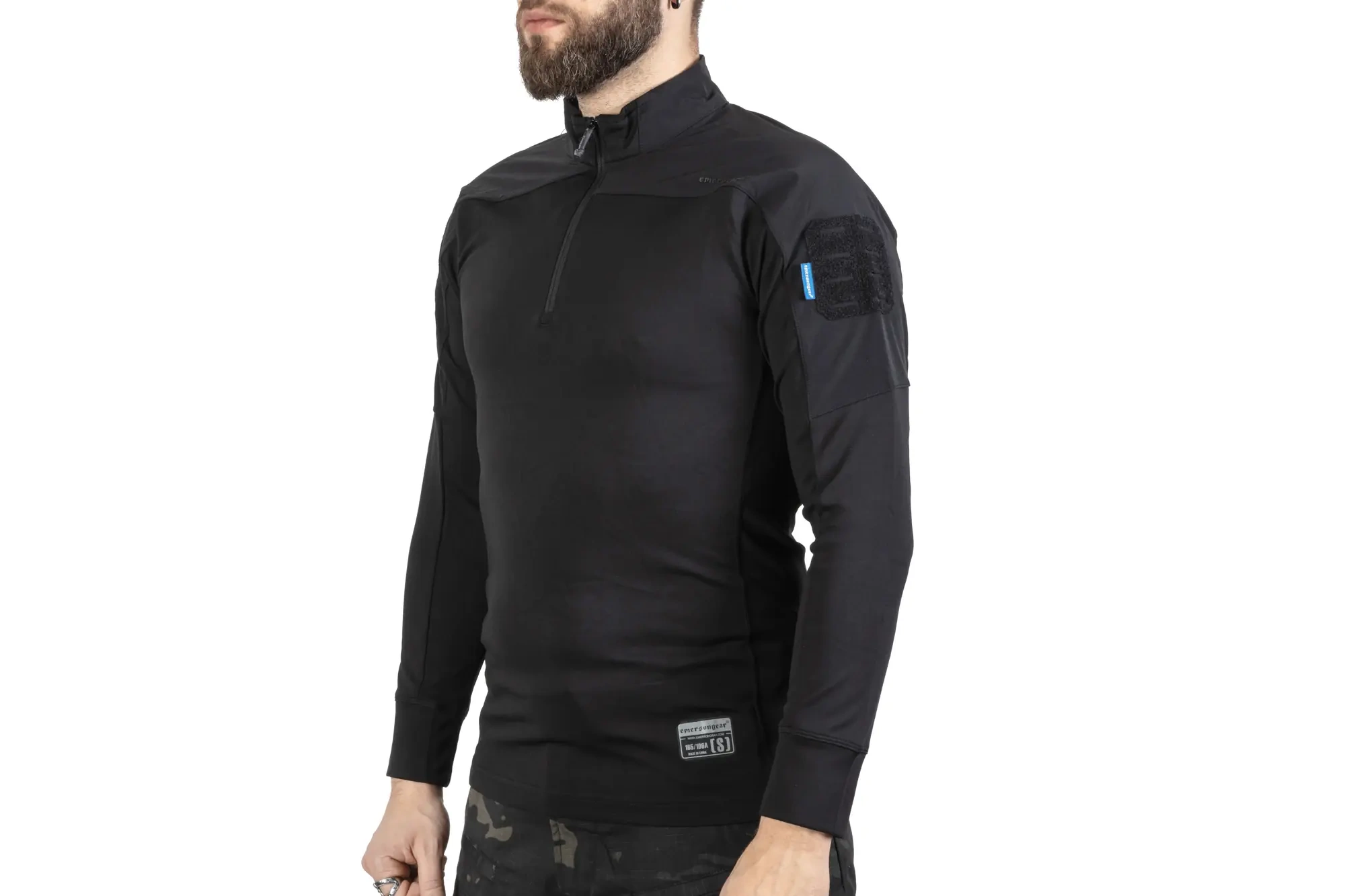 Camisa Táctica Emerson Gear Blue Label Frogmen Negra