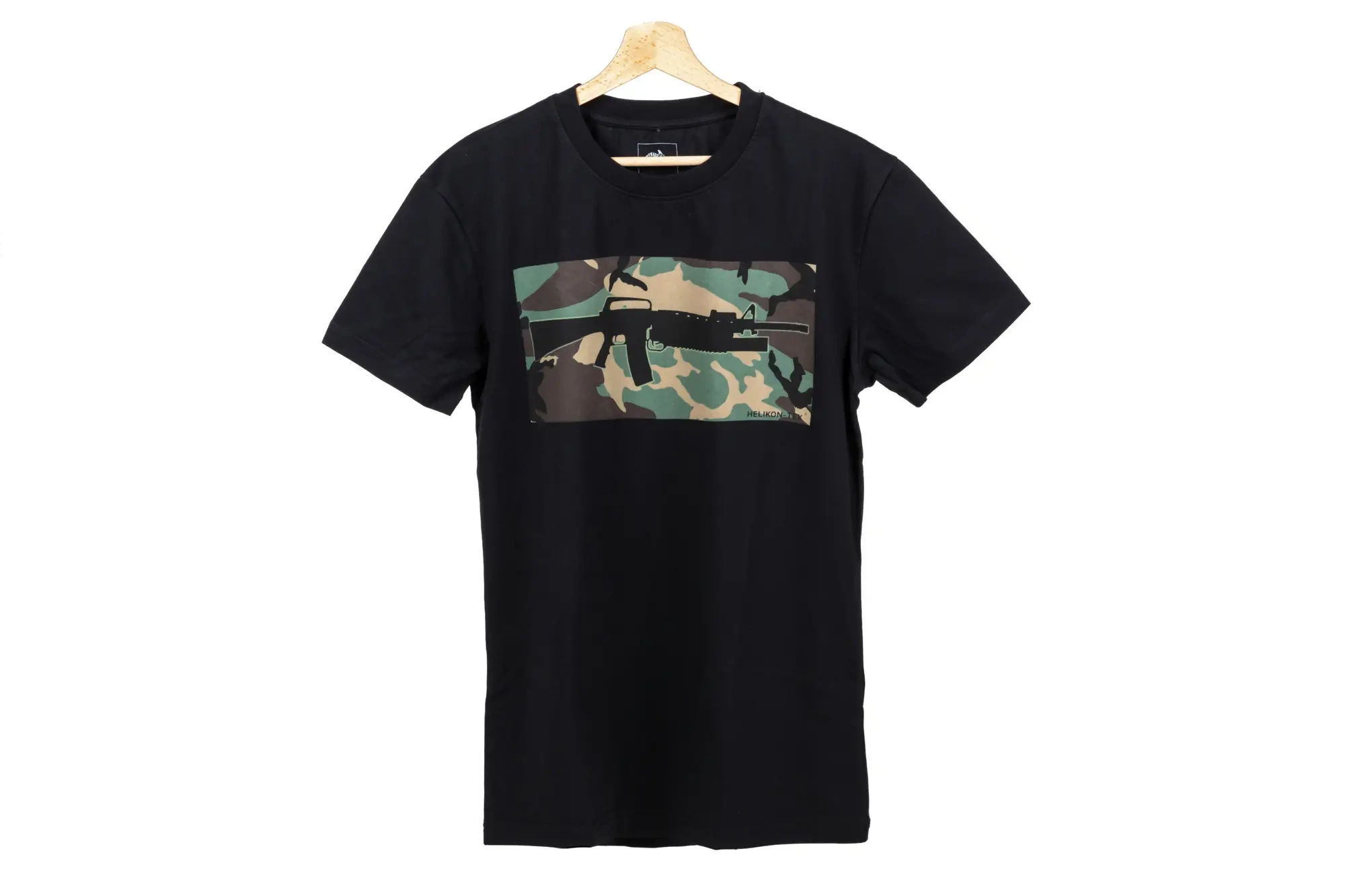 Camiseta Helikon M16 con M203 Woodland