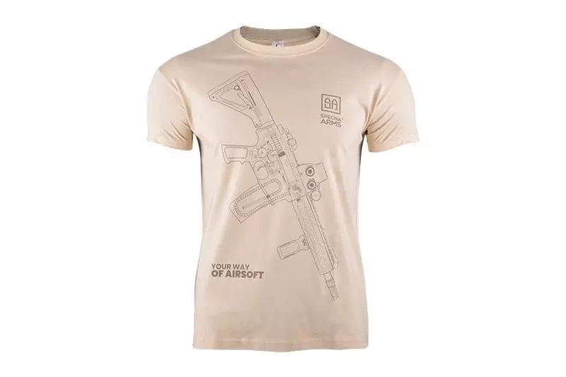 Camiseta Specna Arms - Your Way Of Airsoft 01 - tan