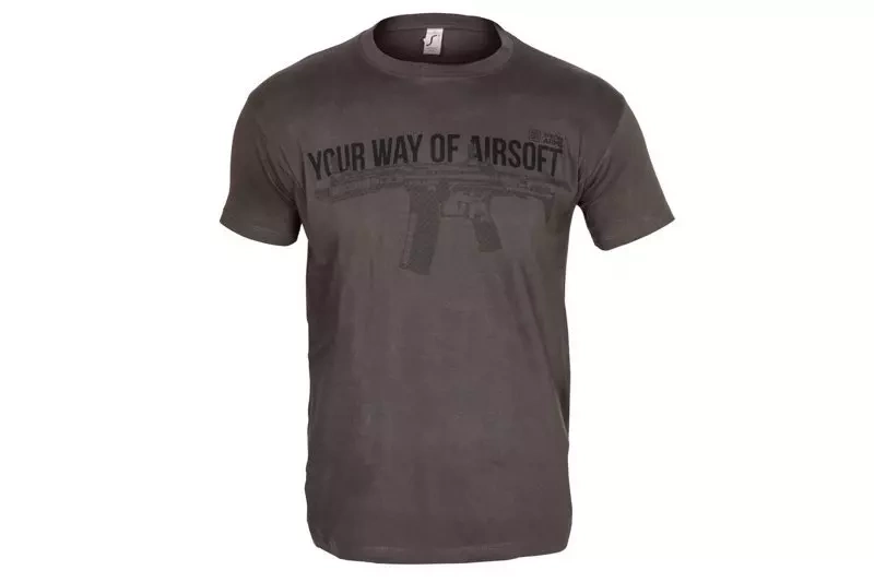 Camiseta Specna Arms - Your Way Of Airsoft 04 - gris/negro